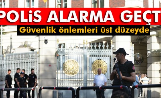 Almanya Başkonsolosluğu önünde yoğun güvenlik önlemi