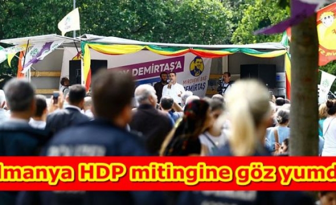 Almanya HDP mitingine göz yumdu