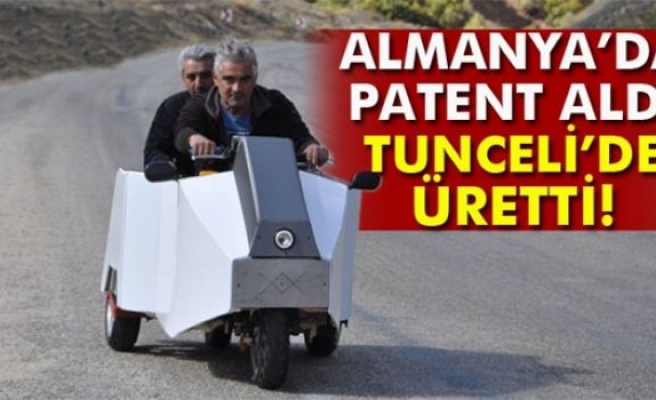 Almanya’da patent aldı, Tunceli’de üretti