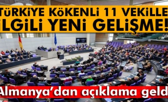 Almanya'dan 11 vekil iddialarına yanıt