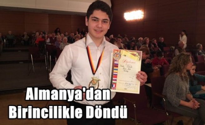 Almanya'dan Birincilikle Döndü