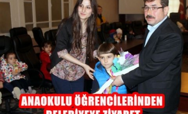 Anaokulu Öğrencilerinden Belediye'ye Ziyaret