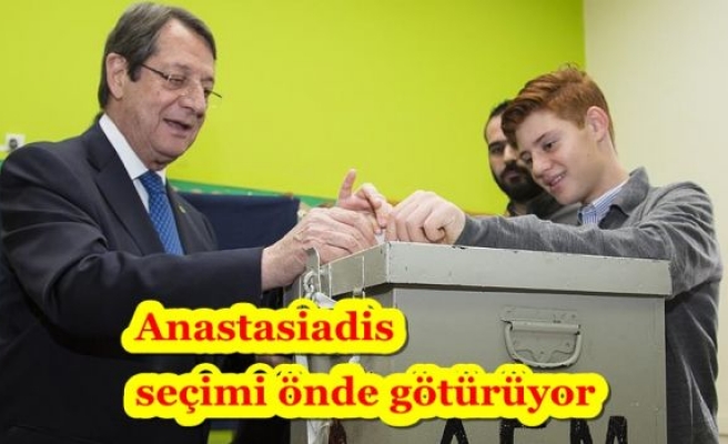 Anastasiadis seçimi önde götürüyor