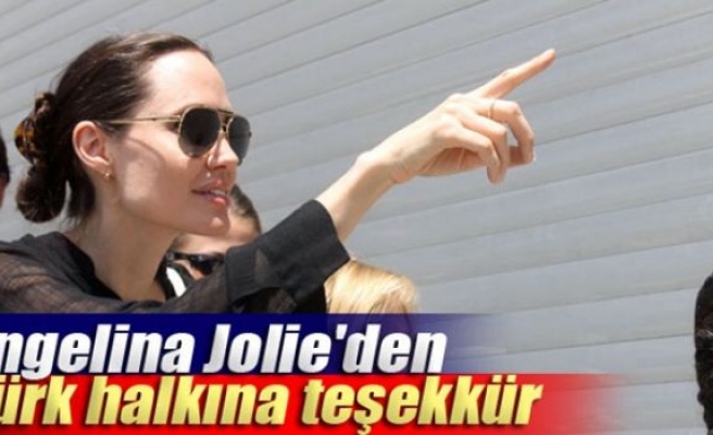 Angelina Jolie'den Türk halkına teşekkür