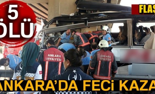 Ankara-Eskişehir karayolunda feci kaza : 5 ölü