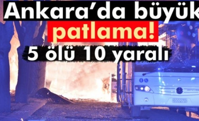 Ankara'da Genelkurmay Başkanlığı yakınında patlama