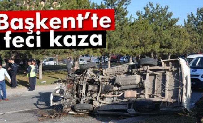 Ankara'da kaza: 2 ölü bir yaralı