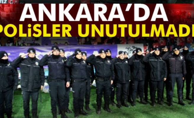 Ankara’da polisler unutulmadı