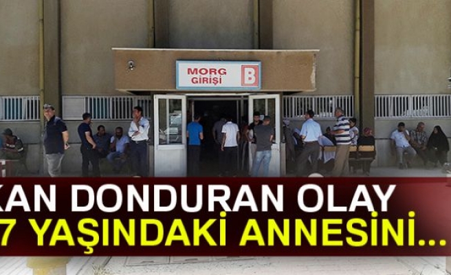 Annesini boğarak öldürdü