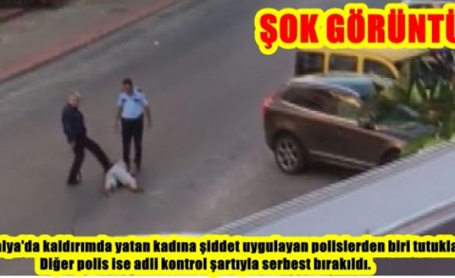 Antalya'daki kadına polis şiddeti 