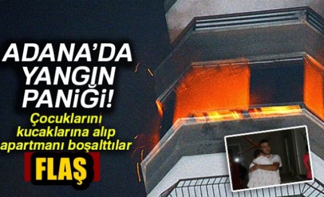 Apartmanda çıkan yangın korkuttu