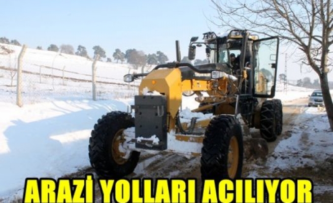 Arazi yolları açılıyor