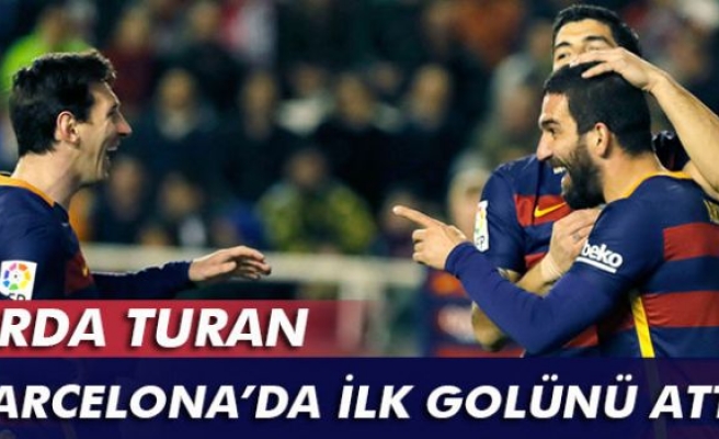 Arda Turan, Barcelona'da ilk golünü attı