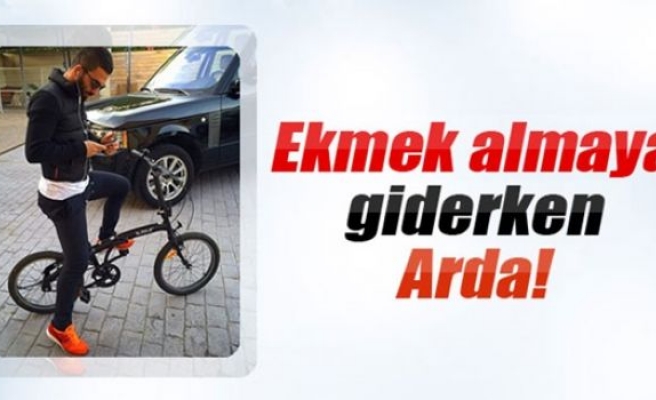 Arda Turan ekmek almaya giderken