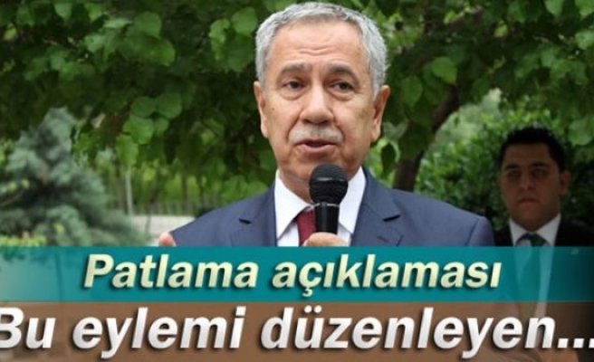 Arınç: 'Bu eylemi düzenleyen...'