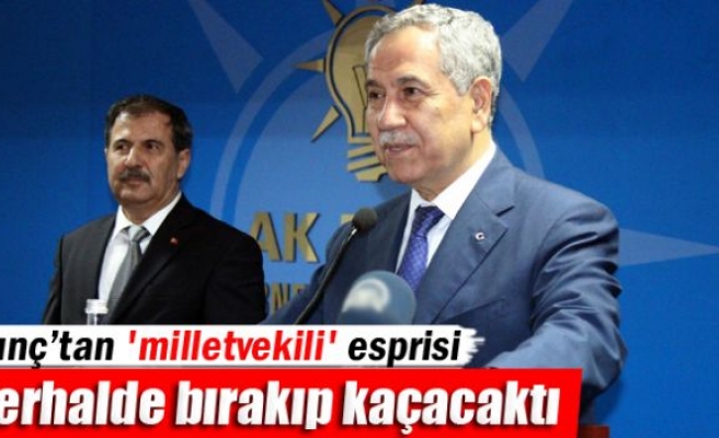 Arınç’tan 'milletvekili' esprisi