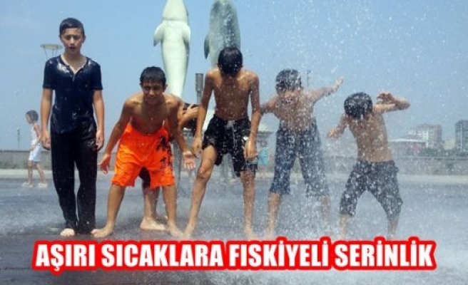 Aşırı sıcaklara fıskiyeli serinlik