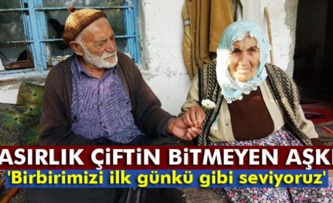 Asırlık çiftin 70 yıllık bitmeyen aşkı