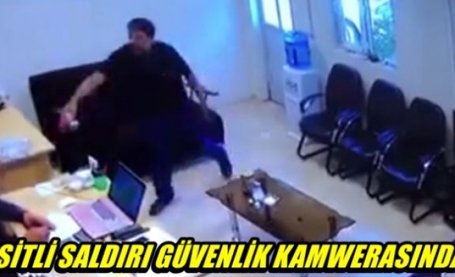 Asitli saldırı güvenlik kamerasında