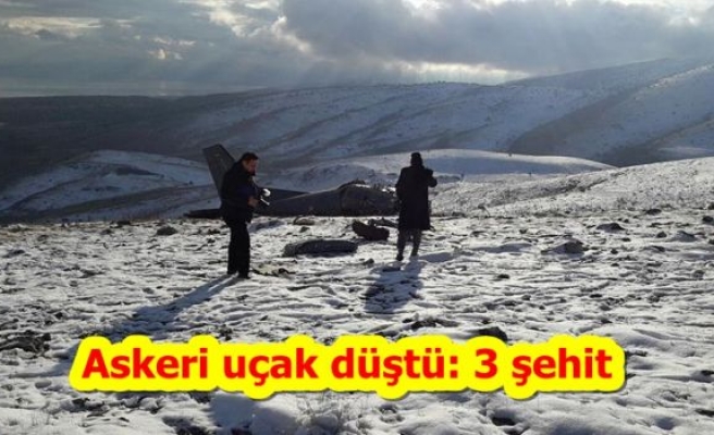 Askeri uçak düştü: 3 şehit