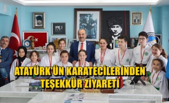 Atatürk'ün Karatecilerinden Teşekkür Ziyareti