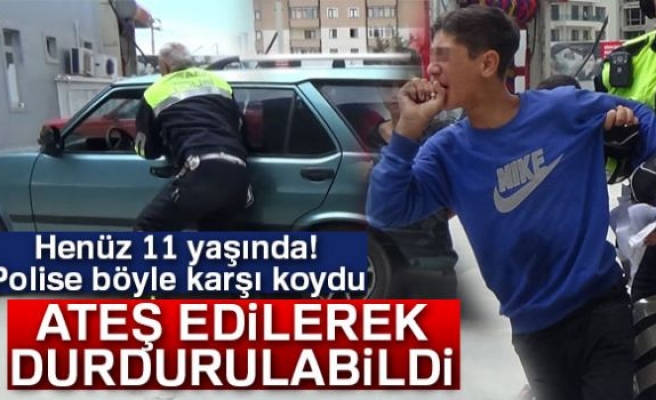 Ateş edilerek durduruldu!