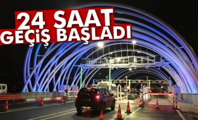 Avrasya Tüneli'nden 24 saat geçiş başladı