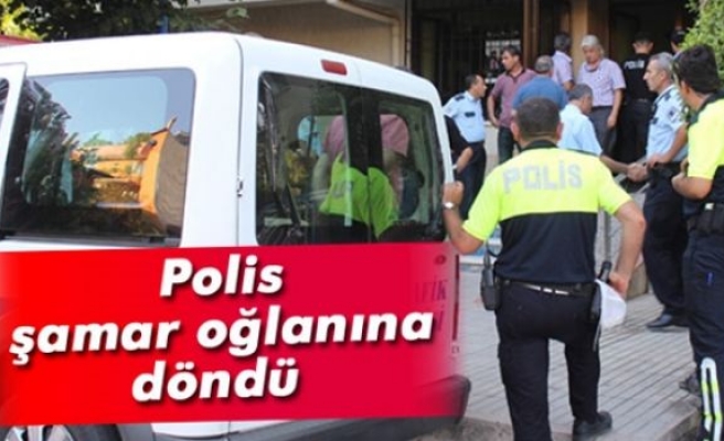 Aydın’da polis şamar oğlanına döndü