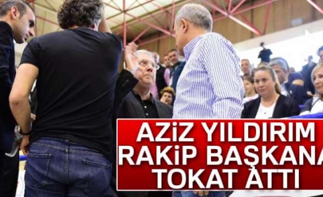 AZİZ YILDIRIM RAKİP BAŞKANA TOKAT ATTI!