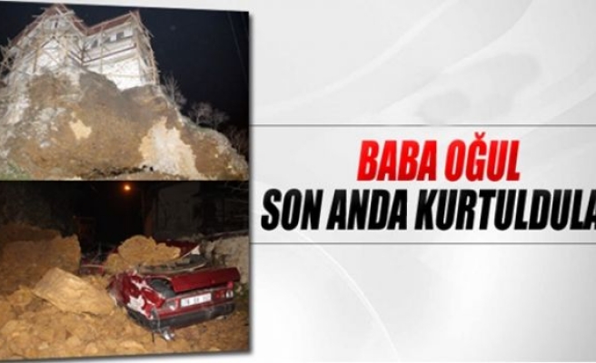 Baba oğul son anda kurtuldular