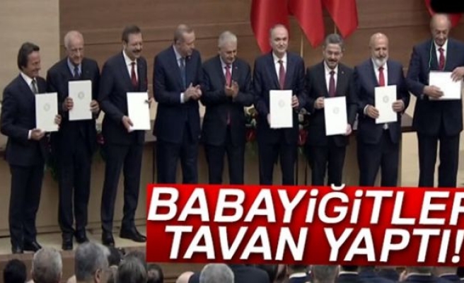 Babayiğitler tavan yaptı