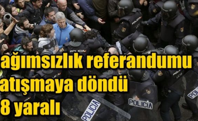 Bağımsızlık referandumu çatışmaya döndü: 38 yaralı