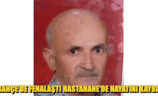 Bahçede Fenalaştı, Hastanede Hayatını Kaybetti