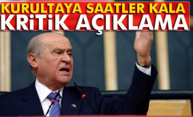 Bahçeli: ‘Kurultay yasal değildir’