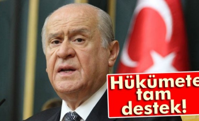 Bahçeli'den Hükümete tam destek