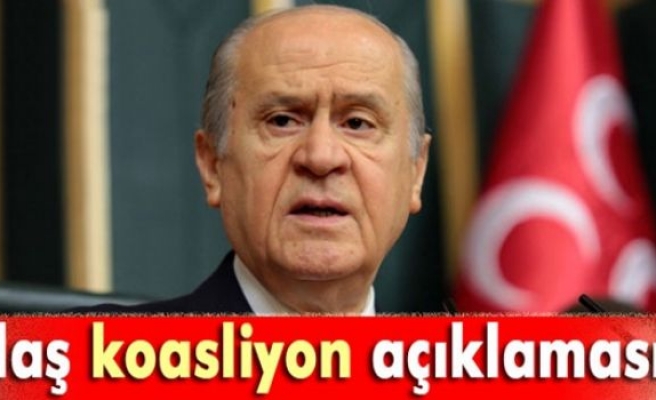 Bahçeli'den koalisyon açıklaması