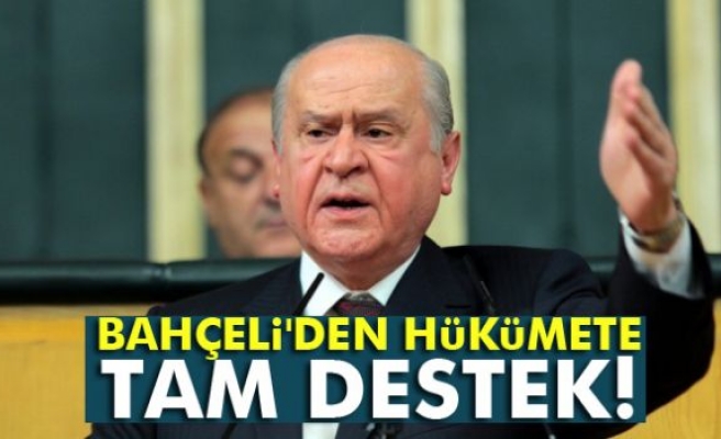 Bahçeli'den terörle mücadelede hükümete destek