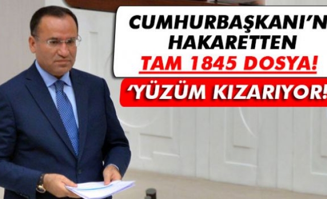 Bakan Bozdağ: 'Yüzüm kızarıyor!'