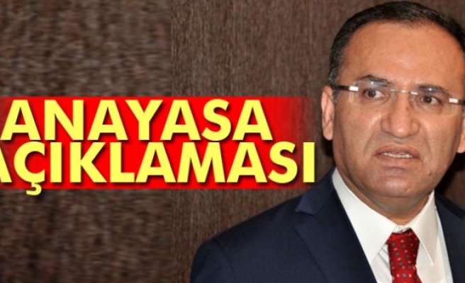 Bakan Bozdağ'dan anayasa değişikliğine ilişkin açıklama