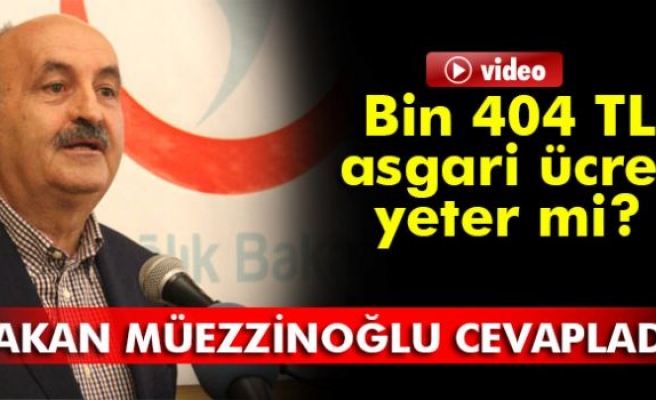 Bakan Müezzinoğlu O Soruyu Cevapladı!