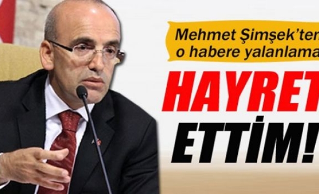 Bakan Şimşek'ten harita haberine yalanlama