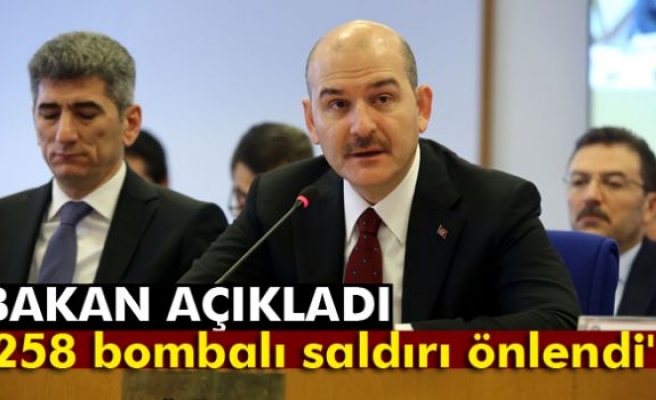 Bakan Soylu: '258 bombalı saldırı önlendi'