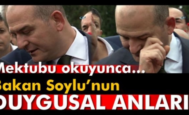 Bakan Soylu, gözyaşlarına hakim olamadı