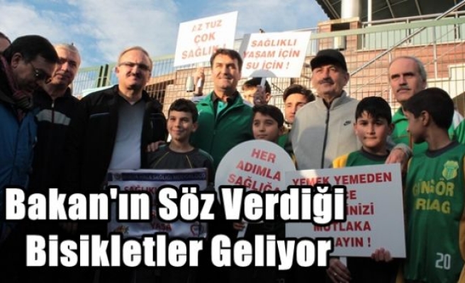 Bakan'ın Söz Verdiği Bisikletler Geliyor