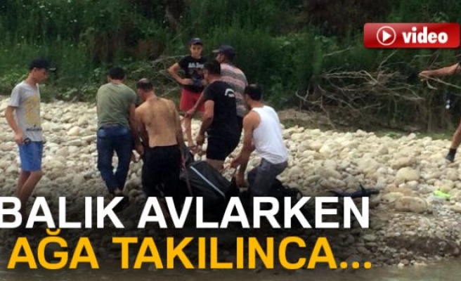 Balık avlarken ağa takılan genç boğuldu