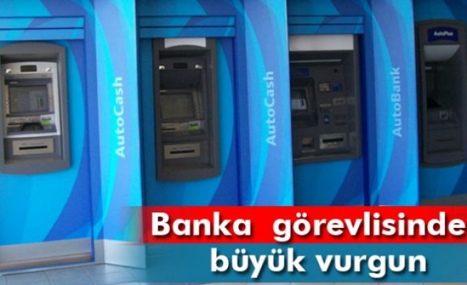 Banka teknik elemanından büyük vurgun