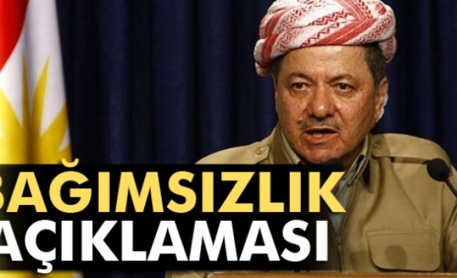 Barzani'den bağımsızlık açıklaması