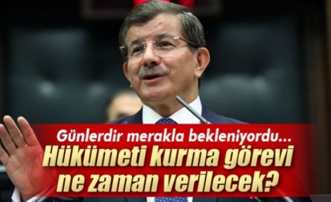 Başbakan Davutoğlu: 'Görevlendirme bugün olacak'