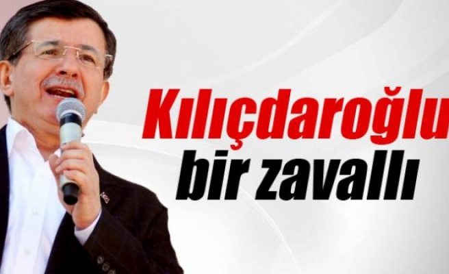 Başbakan Davutoğlu: ‘Kılıçdaroğlu bir zavallı’