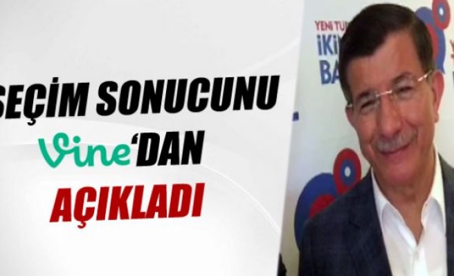 Başbakan Davutoğlu seçimin sonucunu şimdiden açıkladı